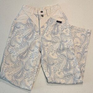 Rockies Blue and Cream Paisley Pants